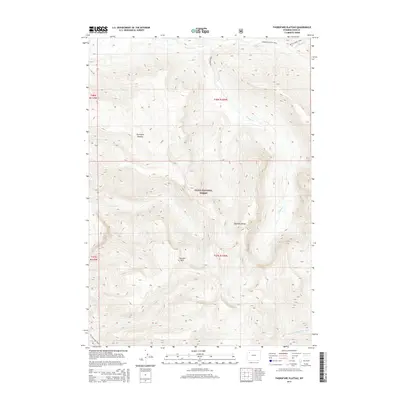 2015 Map of Thorofare Plateau, 2015 Print