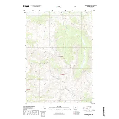 2017 Map of Thorofare Plateau, 2017 Print