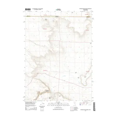 2015 Map of Thousand Creek Gorge, 2015 Print