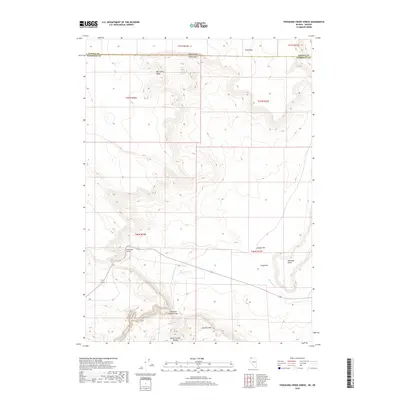 2018 Map of Thousand Creek Gorge, 2018 Print