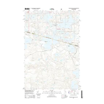 2014 Map of Thousand Island Lake, 2014 Print