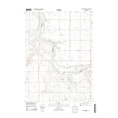 2013 Map of Thousand Springs, 2013 Print