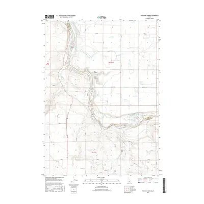 2017 Map of Thousand Springs, 2017 Print