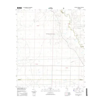 2015 Map of Thousand Yard Bay, 2015 Print
