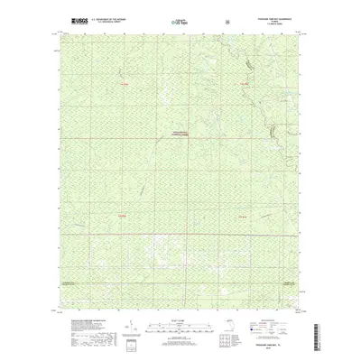 2018 Map of Thousand Yard Bay, 2018 Print