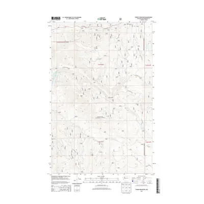 2014 Map of Thrapp Mountain, 2014 Print