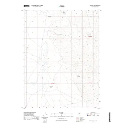 2018 Map of Three Bar Ranch, 2018 Print