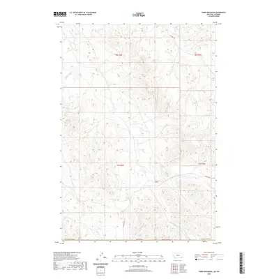2020 Map of Three Bar Ranch, 2020 Print