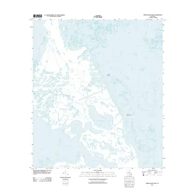 2012 Map of Three Bayou Bay, 2012 Print