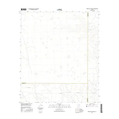 2016 Map of Three Bluff Draw NE, 2016 Print