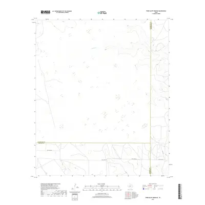 2019 Map of Three Bluff Draw NE, 2019 Print
