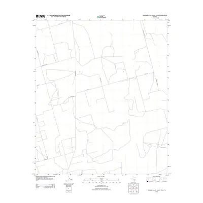 2012 Map of Three Bluff Draw NW, 2012 Print