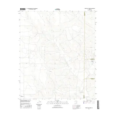2016 Map of Three Bluff Draw, 2016 Print