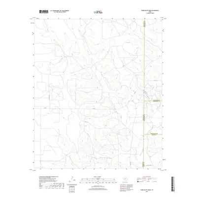 2019 Map of Three Bluff Draw, 2019 Print