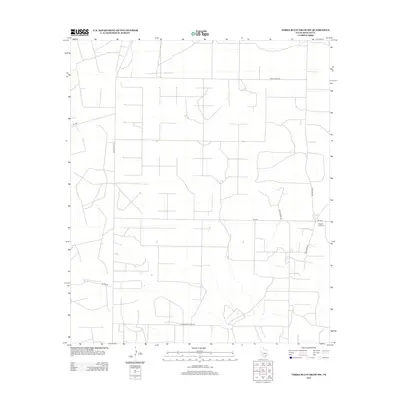 2012 Map of Three Bluff Draw SW, 2012 Print