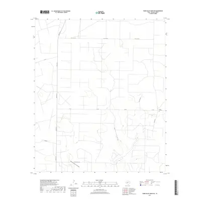 2019 Map of Three Bluff Draw SW, 2019 Print