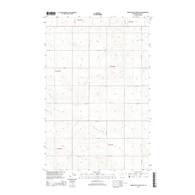 2014 Map of Three Buttes Creek East, 2014 Print