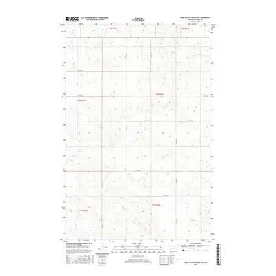 2017 Map of Three Buttes Creek East, 2017 Print
