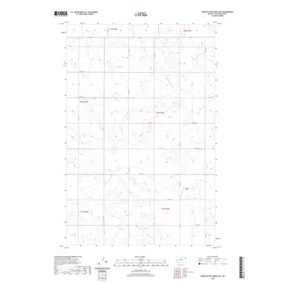 2020 Map of Three Buttes Creek East, 2020 Print