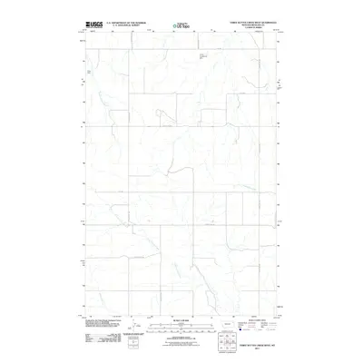 2011 Map of Three Buttes Creek West, 2011 Print