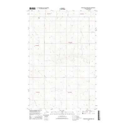 2017 Map of Three Buttes Creek West, 2017 Print