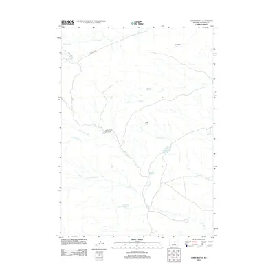 2012 Map of Three Buttes, 2012 Print