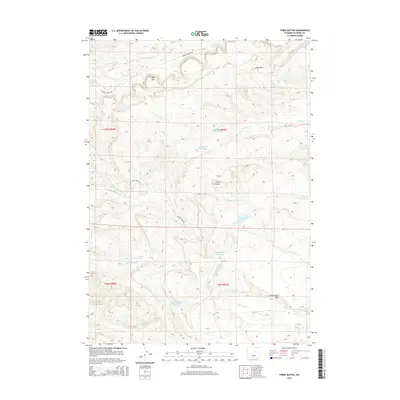 2015 Map of Three Buttes, 2015 Print