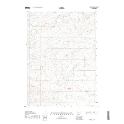 2017 Map of Three Buttes, 2017 Print