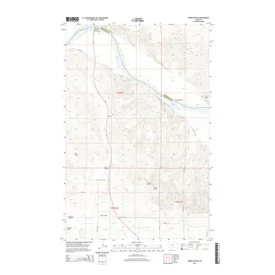 2014 Map of Three Buttes, 2014 Print