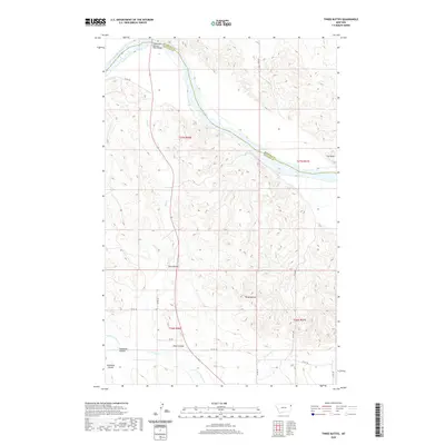 2020 Map of Three Buttes, 2020 Print