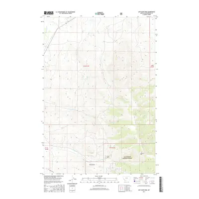 2017 Map of Three Eagles Peak, 2017 Print