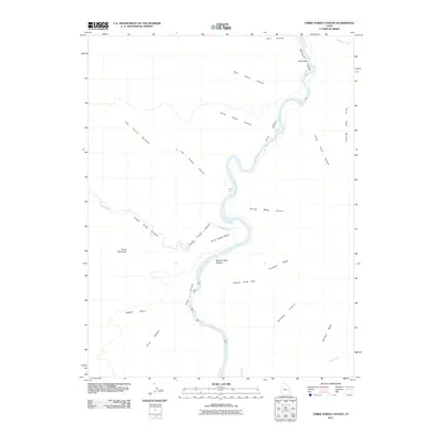 2011 Map of Three Fords Canyon, 2011 Print