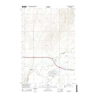 2014 Map of Three Forks, 2014 Print