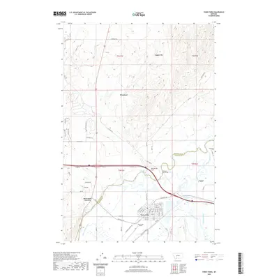 2020 Map of Three Forks, 2020 Print