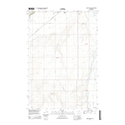 2014 Map of Three Forks SE, 2014 Print