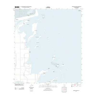 2013 Map of Three Islands, 2013 Print
