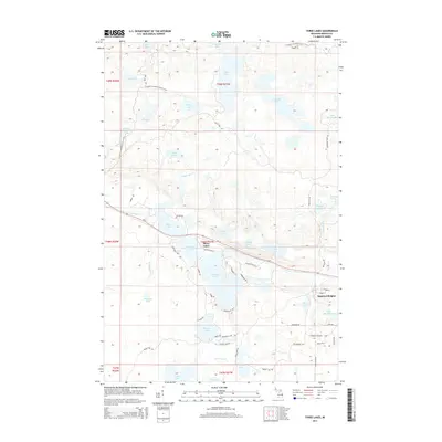 2014 Map of Three Lakes, 2014 Print