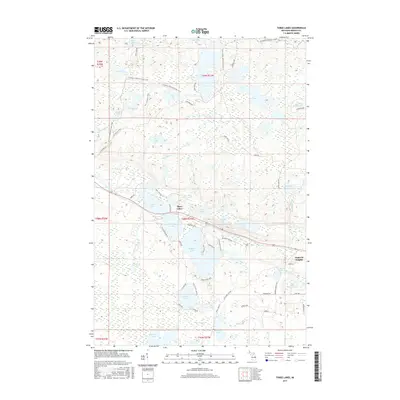2017 Map of Three Lakes, 2017 Print