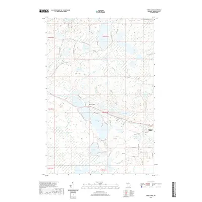 2019 Map of Three Lakes, 2019 Print