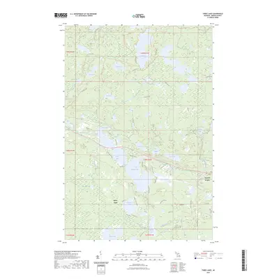 2023 Map of Three Lakes, 2023 Print