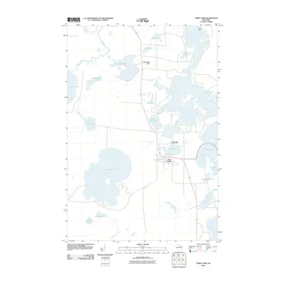 2010 Map of Three Lakes, 2010 Print
