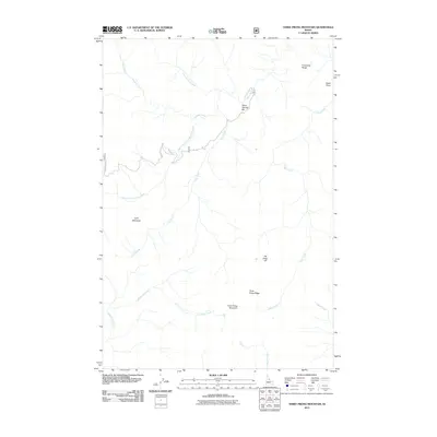 2011 Map of Three Prong Mountain, 2011 Print