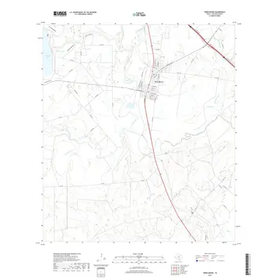 2019 Map of Three Rivers, 2019 Print