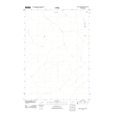 2012 Map of Three Rivers Peak, 2012 Print