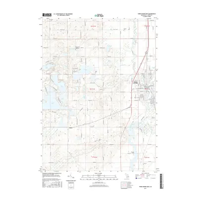 2017 Map of Three Rivers West, 2017 Print