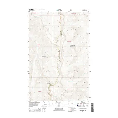 2014 Map of Three Sisters, 2014 Print