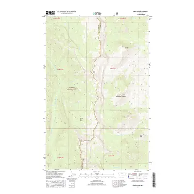 2017 Map of Three Sisters, 2017 Print