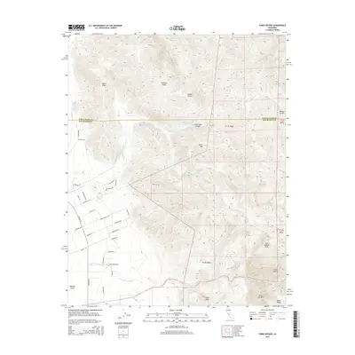 2015 Map of Three Sisters, 2015 Print