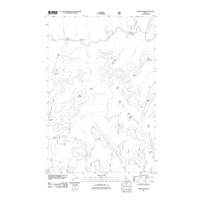 2011 Map of Three Sisters, 2011 Print
