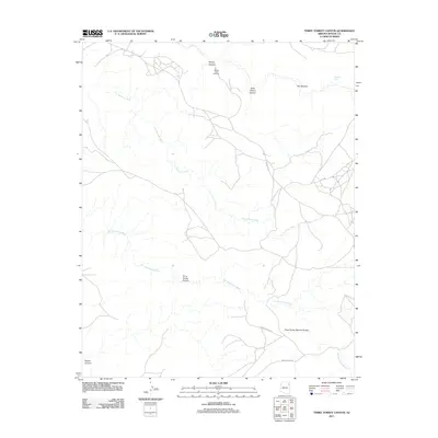 2011 Map of Three Turkey Canyon, 2011 Print